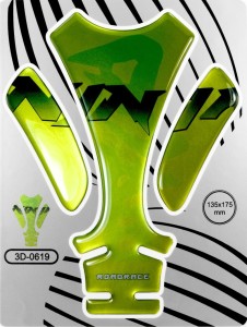 Tank Pad Protector Sticker Motorcycle Motorbike Scratch Domed Green metallic