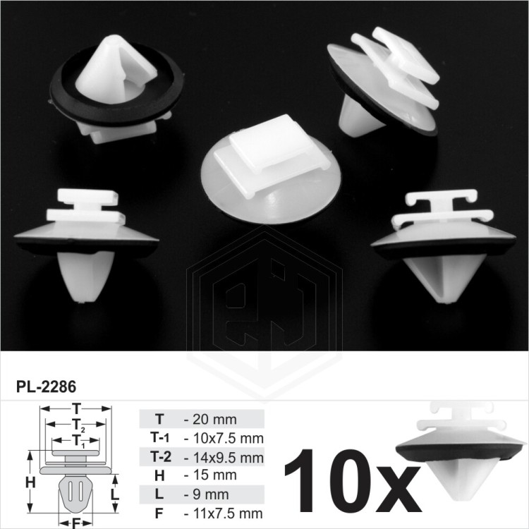 Door Trim Bump Moulding Strip Side Clips with Sealer Fits Citroen Peugeot