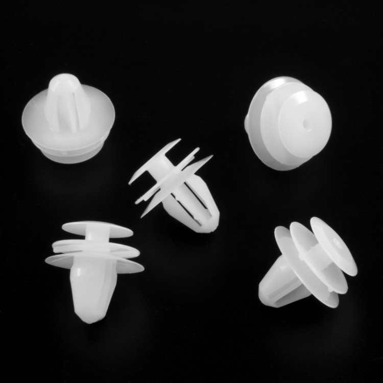 10x White Sealed Door Wing Trim Panel Clips 01553JD01B