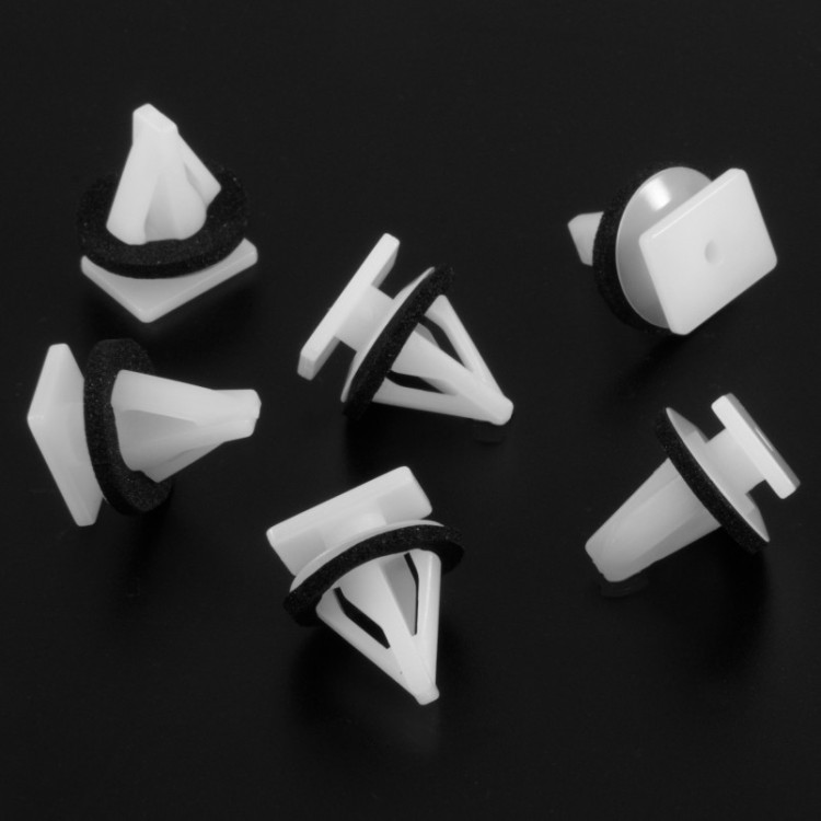 10x White Sealed Front Spoiler Corner Garnish Clips 91512SELT01
