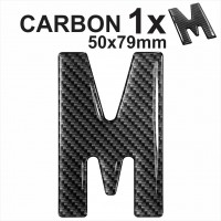 CARBON Letter M 3d gel number plates Domed Resin Making DIY Registration UK REG