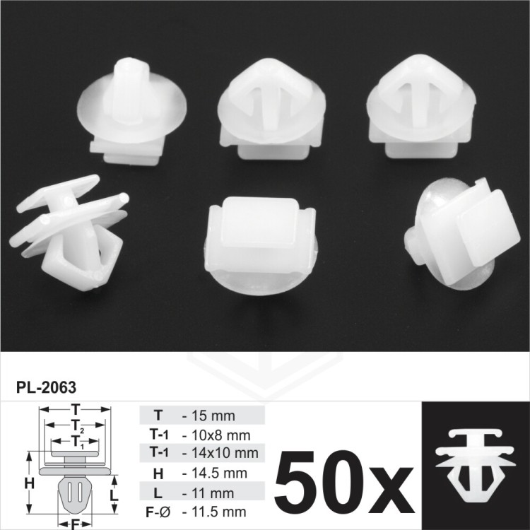 Fits for Peugeot Plastic Trim Clips Bumpers Grille trims Door Side Mouldings