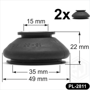 2x Ball Joint Covers 16/35/22 mm Dust Boot Cover Track Rod End Car Van Auto pair