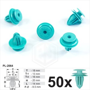 50x Pillar Trim Interior Clip Board Panel Door Card Dashboard Clips Fit Subaru