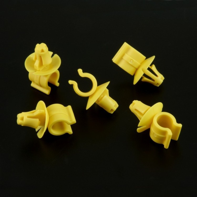 10x Yellow Bonnet Prop Rod Support Retainer Clips 795059
