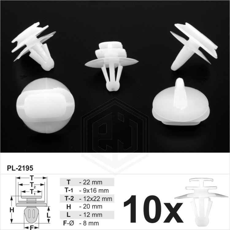 Plastic Side Moulding Door Bumper Strip Trim Fastener Clips for Renault Van