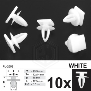 Plastic Side Trim Mouldings Clips Panel Fixing Fits Hyundai Kia Mitshubishi
