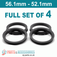 Spigot Rings / 56.1mm - 52.1mm FULL SET OF (4) FOUR RINGS