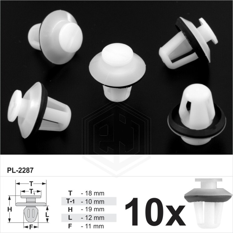 Plastic Trim Clips Exterior Door Moulding Bumpstrips With Gasket for Citroen