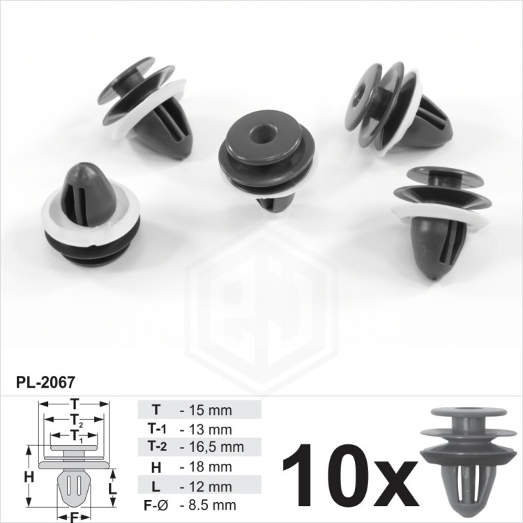 Interior Door Card Trim Clips Panel Retainer With Seal Fits Honda Daewoo