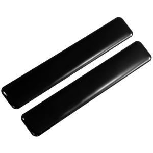 2x 120 mm Black Sticker Domed Car Body Bumper Protector Strip Anti Scratch Guard