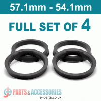 Spigot Rings / 57.1mm - 54.1mm FULL SET OF (4) FOUR RINGS