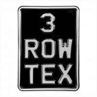 5x7 3 ROW Black and silver Single (1) Toy Kids Car Motorcycle Pressed TEXT Novelty Plate 130x180mm 