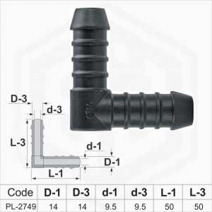 14x14 mm L-Piece Plastic Barbed Connector Joiner Tube Hose Pipe Fitting 14x14 mm L-Piece Plastic Barbed Connector Joiner Tube Hose Pipe Fitting