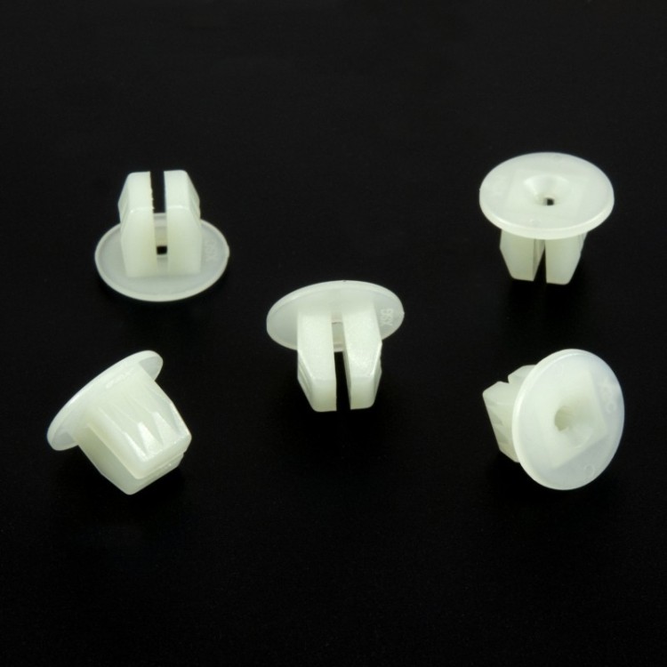 10x White Square Screw Grommet Trim Clips 6992G2 14115980