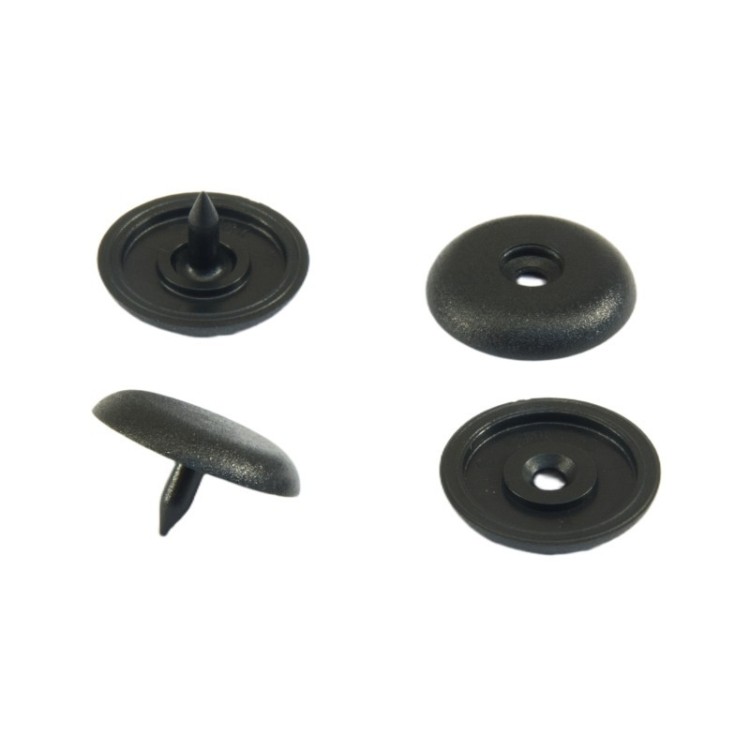 10pcs Black 2-Piece Seat Belt Stop Button Sets 72111950829 72111917406