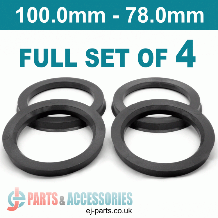 Spigot Rings / 100.0mm - 78.0mm FULL SET OF (4) FOUR RINGS
