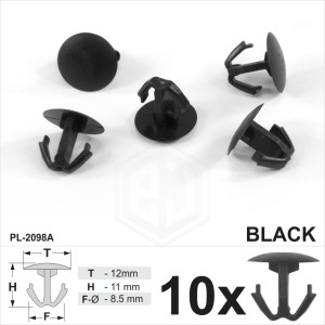 Weatherstrip Clips Vent Bonnet Rubber Trim Seal Edge Strip Fits Honda Civic