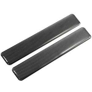 2x 120mm Carbon Sticker High Gloss Domed Gel Car Body Bumper Protector Decals
