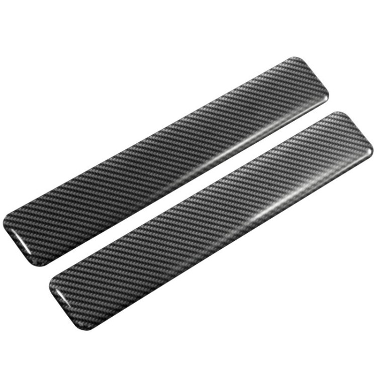 2x 120mm Carbon Sticker High Gloss Domed Gel Car Body Bumper Protector Decals