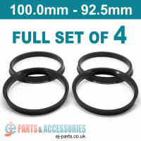 Spigot Rings / 100.0mm - 92.5mm FULL SET OF (4) FOUR RINGS