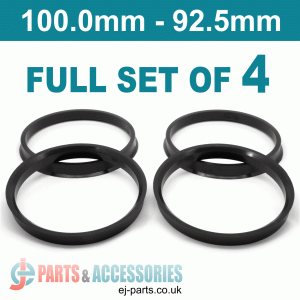 Spigot Rings / 100.0mm - 92.5mm FULL SET OF (4) FOUR RINGS Spigot Rings / 100.0mm - 92.5mm FULL SET OF (4) FOUR RINGS Hub Centric Rings  Alloy Wheels Spigot Rings (Centre Rings)