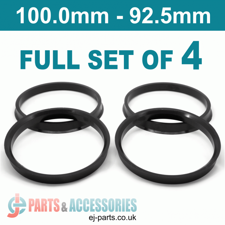 Spigot Rings / 100.0mm - 92.5mm FULL SET OF (4) FOUR RINGS
