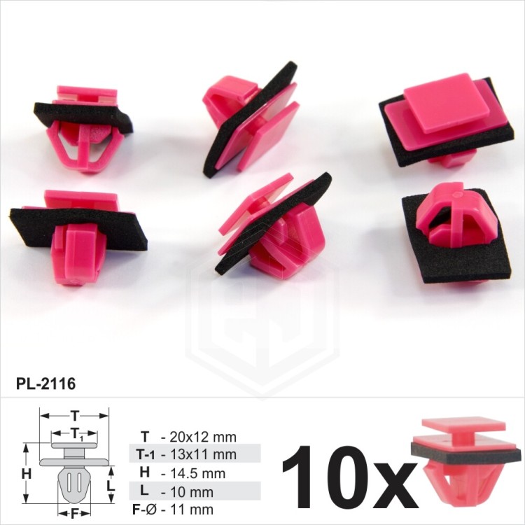 Wheel Flare & Body Side Moulding Arch Trim Clip w/ Sealer Fits KIA, Hyundai