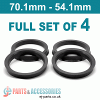 Spigot Rings / 70.1mm - 54.1mm FULL SET OF (4) FOUR RINGS
