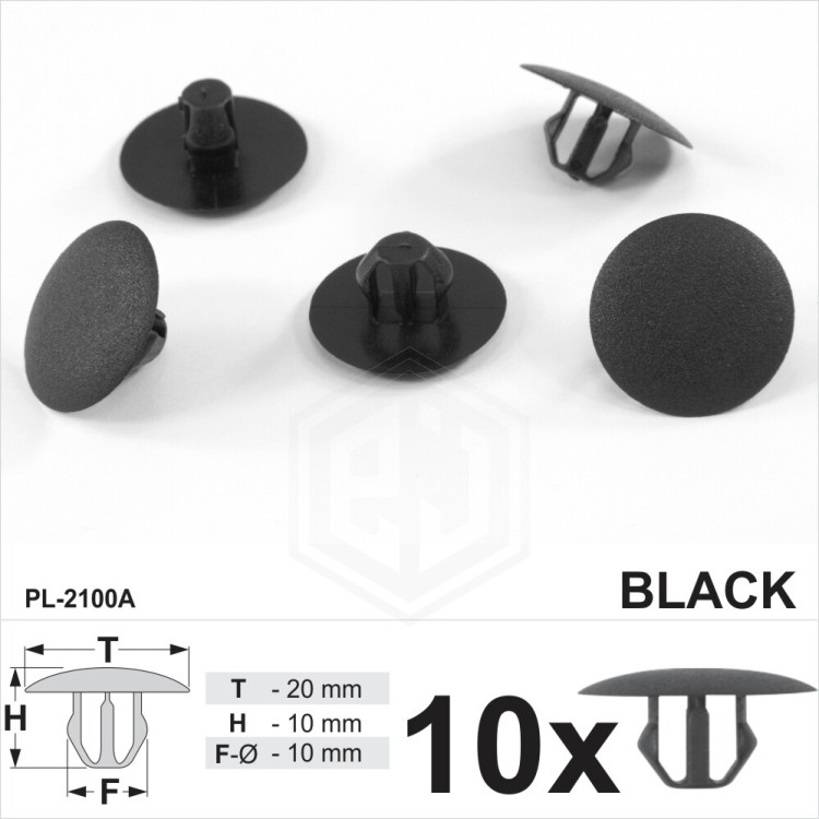 Clips Bonnet Hood Sound Boot Liner Trim Insulation Fixing Clip Black Plastic