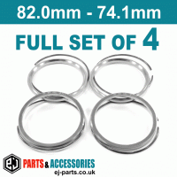 BBS Spigot Rings / 82.0mm - 74.1mm FULL SET OF (4) FOUR RINGS