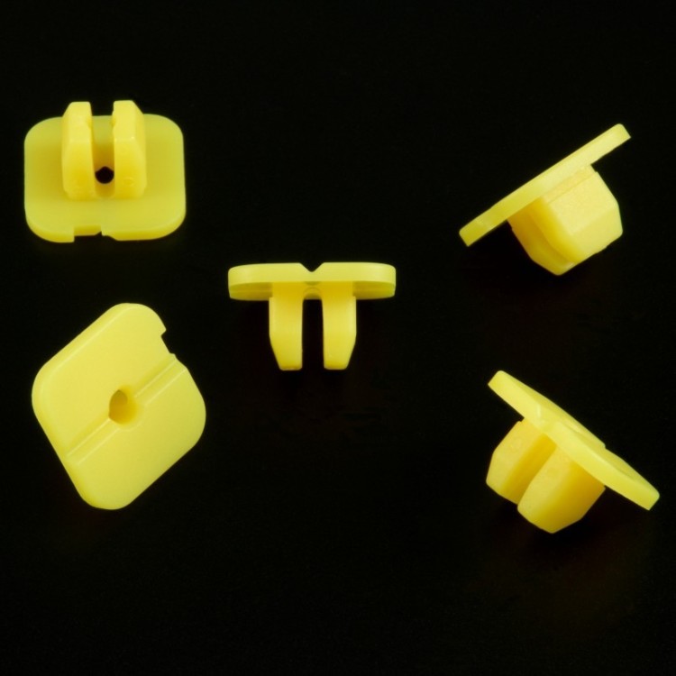 10x Yellow Square Screw Grommet Body Panel Nuts 1021528300