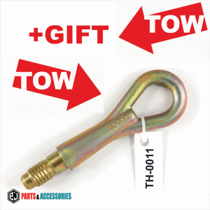 Tow hook ring towing lug racing eye loop fits Audi A3 S3 A6 S6 RS6 RS4 TT