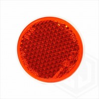 Amber Orange 85mm Round Stick On Self Adhesive Car Trailer Caravan Side Reflector