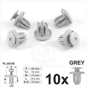Clips For BMW Grey Plastic Wheel Arch Lining Bumper Splashguard Skirt Trim