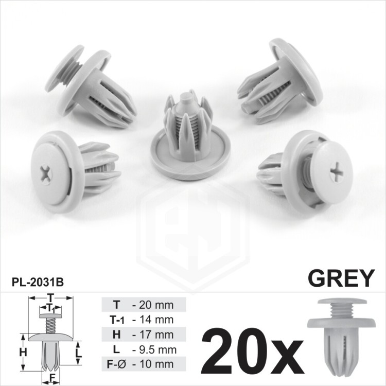 Clips For BMW Grey Plastic Wheel Arch Lining Bumper Splashguard Skirt Trim