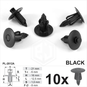 Plastic Rivet Body Trim Door Panel Fastener Clips Fits Saab Suzuki Mazda