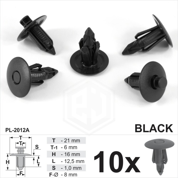 Plastic Rivet Body Trim Door Panel Fastener Clips Fits Saab Suzuki Mazda