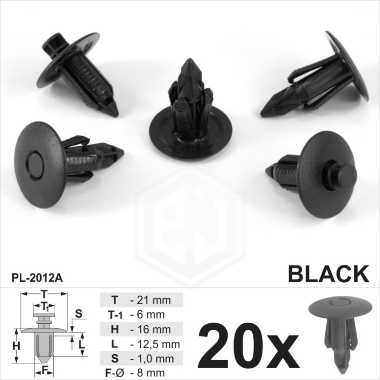 Plastic Rivet Body Trim Door Panel Fastener Clips Fits Saab Suzuki Mazda
