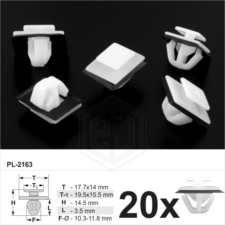door card fascia trim scratch panel cover moulding fastener with WASHER