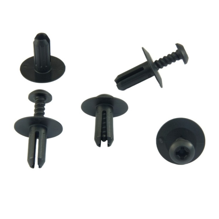 10x Black 6mm Rocker Moulding Screw Rivets A0009904692