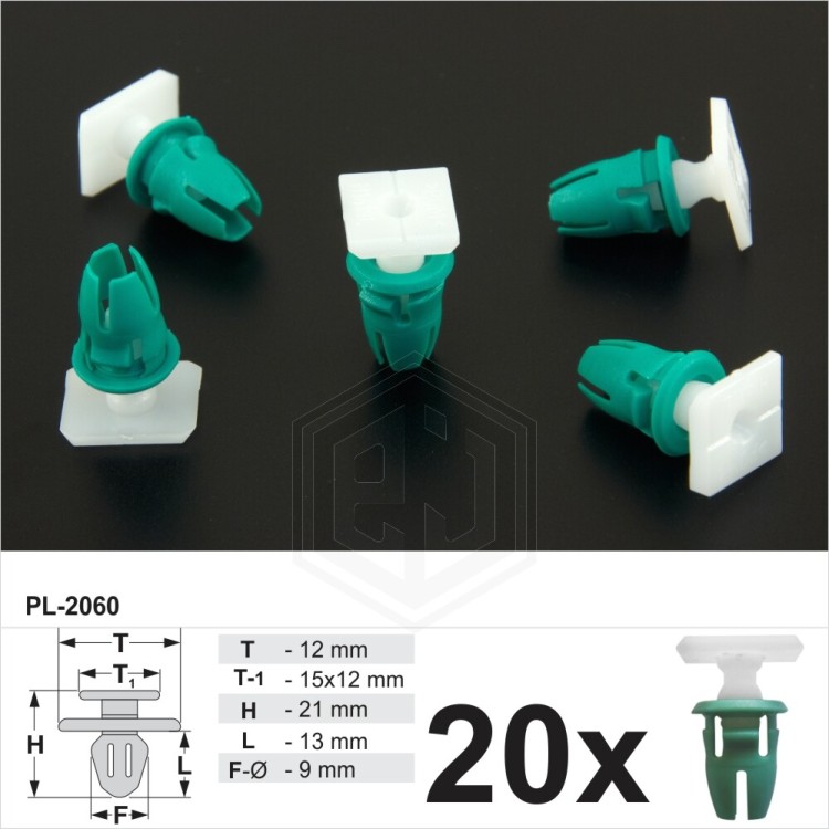 For Mercedes-Benz Lower Door Seal Weatherstrip Trim Clips Plastic 20 Grommet