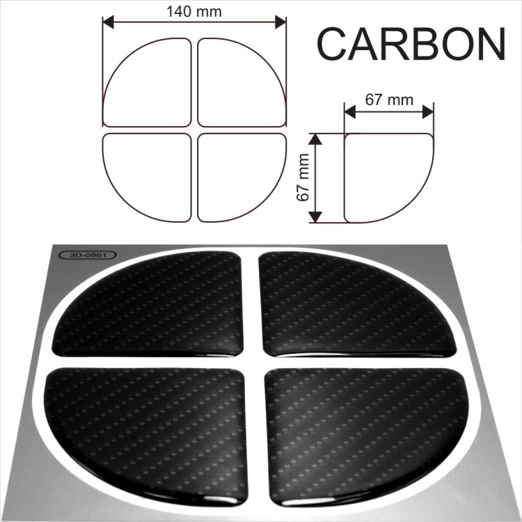 Carbon Car Door Protector Sticker Domed Angle Corner Bumper Guard Anti Collision