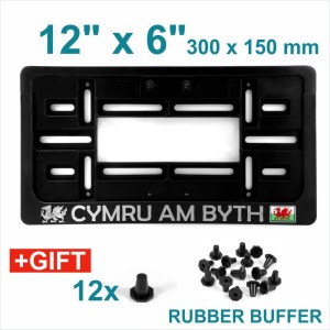 CYMRU AM BYTH 12x6 American import Number Plate Holder Surround Truck trailer