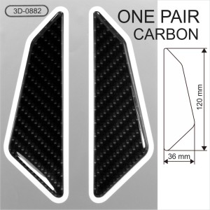 CARBON fiber Sticker Domed Resin Car Door Angle Corner Protector Anti Collision