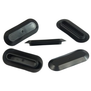 10x Black Oval Body Aperture Hole Sealing Plugs 1016039-00-A