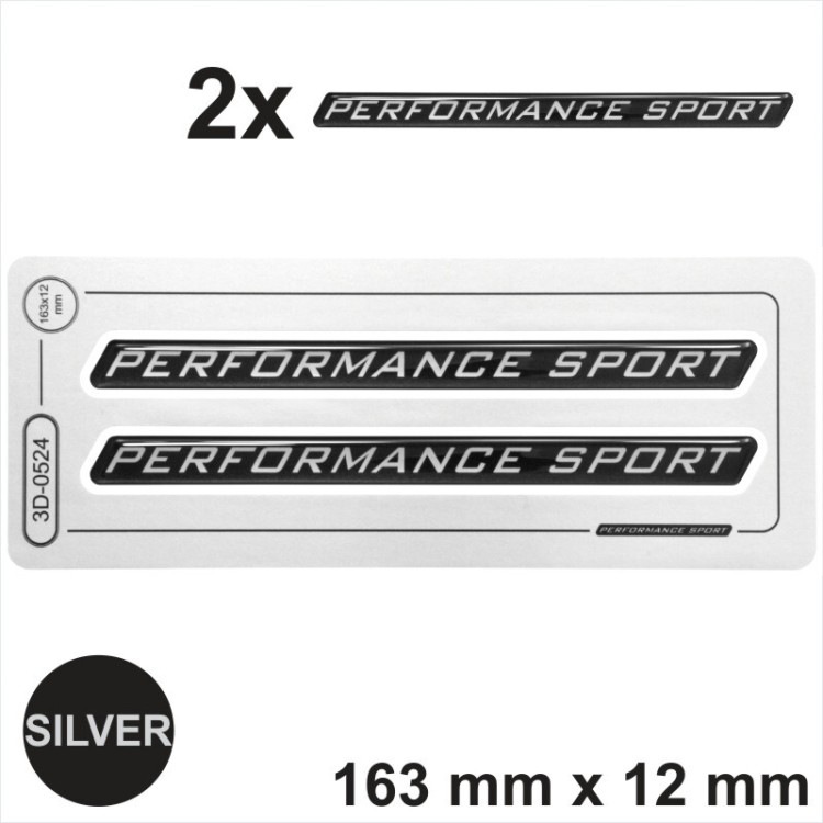 2x Performance Edition 3D Domed Stickers Gel Decal Gloss Badge Emblem Car Moto