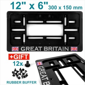 GREAT BRITAIN 12x6 American Number Plate Holder Surround CAR Truck 4x4 trailer