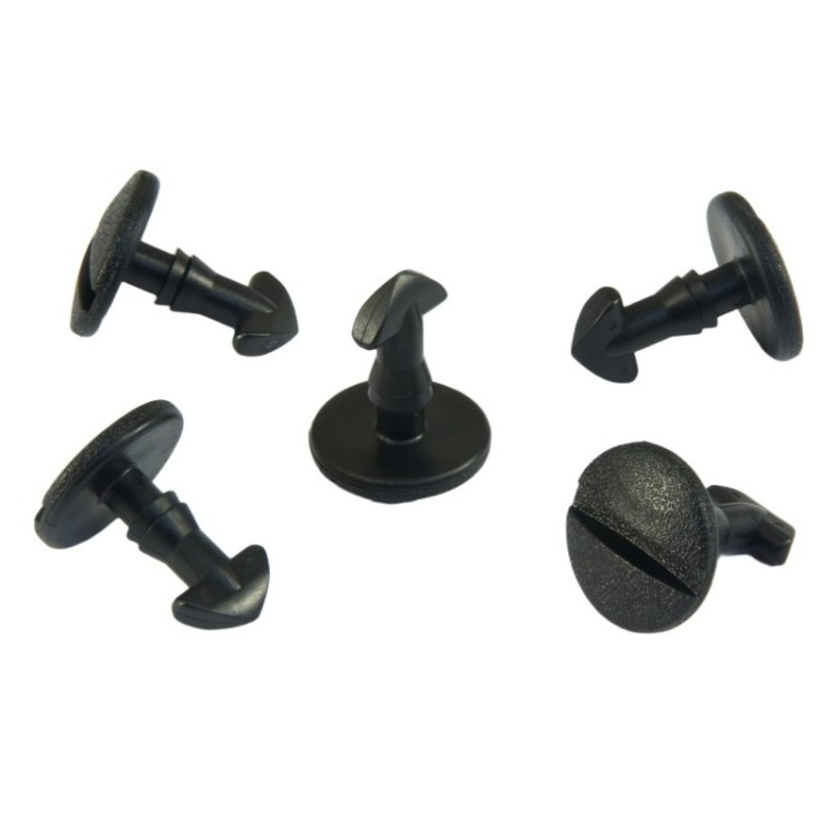 10x Black Quarter Turn Bumper Tow Eye Cover Retainer Clips DYR500010