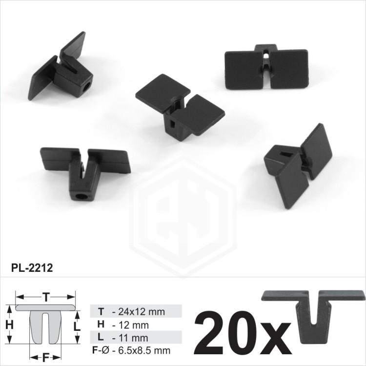 Screw Grommet Nut for Side Sills Mounting Plastic Trim Clips Fits Golf Vento
